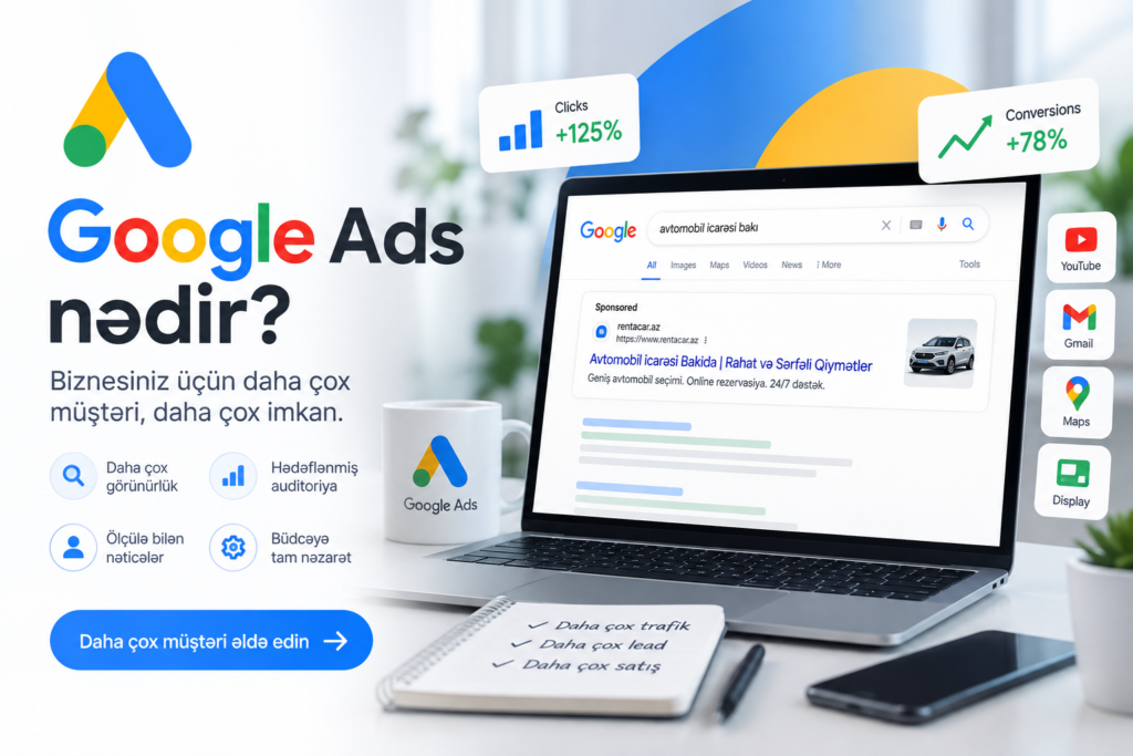 Google Ads,Google Ads nədir, Google reklamları, Google reklam, Google reklamları necə işləyir, Google Ads reklam