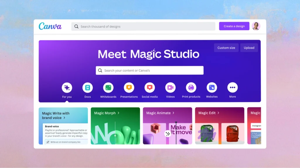 digital marketing ai tool canva