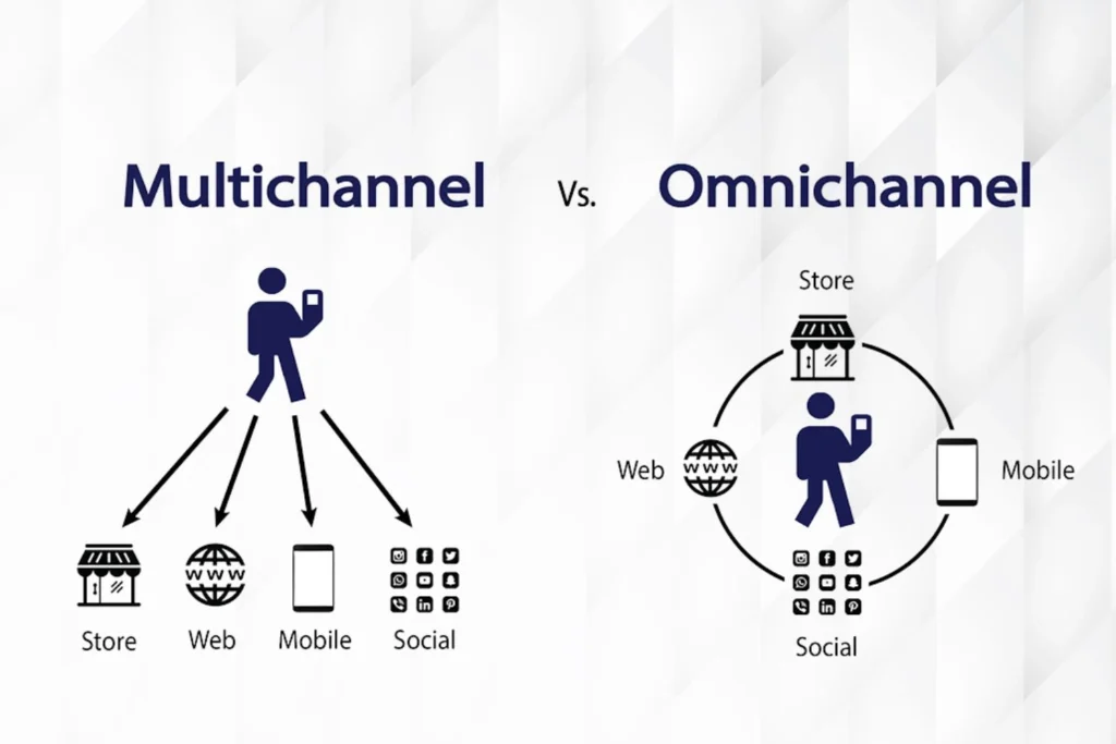 Omnichannel Multichannel fərqi
