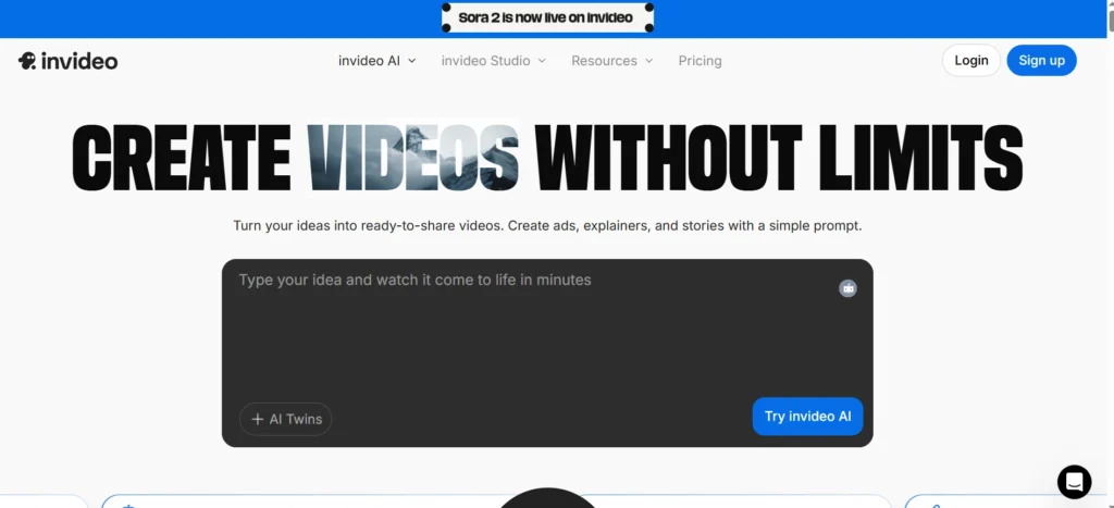 digital marketing ai tool invideo ai