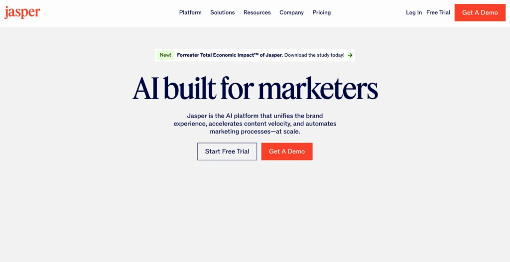digital marketing ai tool jasper