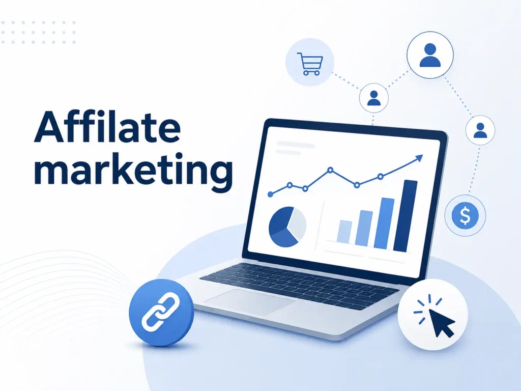 affiliate marketing, affiliate proqramı, affiliate link, onlayn satış, komissiya qazancı, tərəfdaş marketinqi, rəqəmsal marketinq, e-ticarət, satış strategiyası